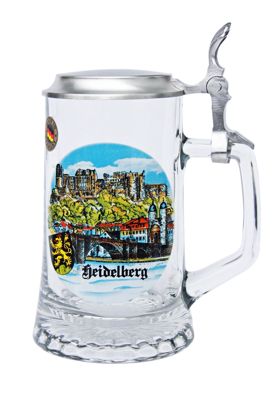 Luxury Cup Store -Luxury Cup Store Heidelberg Glass Beer Stein STH1 SM 77523.1515627360