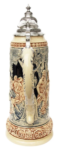 King Limitaet 2014 | Hermann The German Antique Style Beer Stein -Luxury Cup Store Hermann the German Limitat 2014 Beer Stein Cobalt K2044E Back SM 70537.1400600054