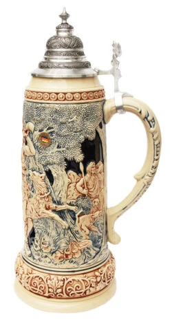 King Limitaet 2014 | Hermann The German Antique Style Beer Stein -Luxury Cup Store Hermann the German Limitat 2014 Beer Stein Cobalt K2044E RS SM 02671.1400600052