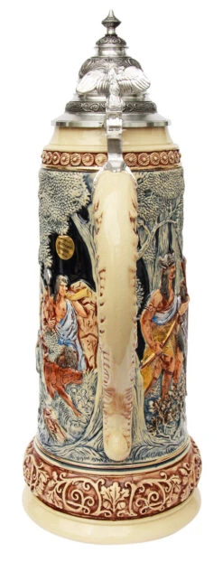 King Limitaet 2014 | Hermann The German Handpainted Beer Stein -Luxury Cup Store Hermann the German Limitat 2014 Beer Stein K2044B Back SM 11832.1400600114
