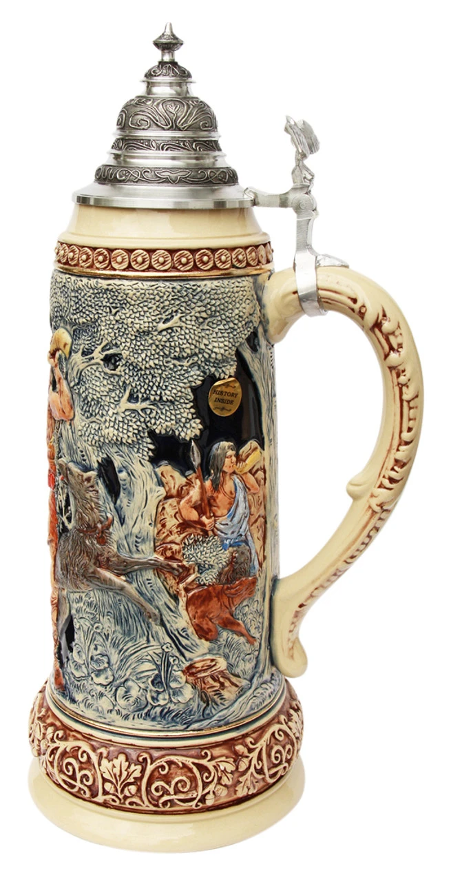King Limitaet 2014 | Hermann The German Handpainted Beer Stein - Image 4
