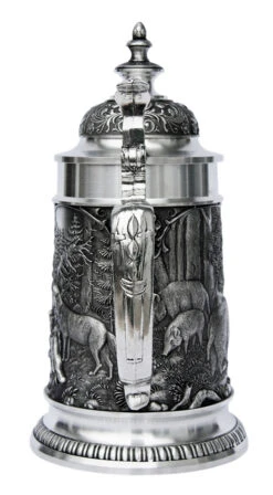 Hunters Pewter Beer Stein -Luxury Cup Store Hunters Pewter Beer Stein DN8675SZ Back SM 13718.1398609426
