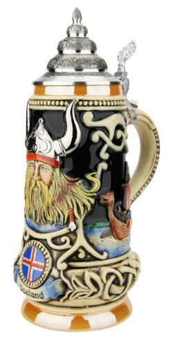 Iceland Viking Beer Stein -Luxury Cup Store Iceland Viking Beer Stein K303VIC RA SM 83196.1623270600