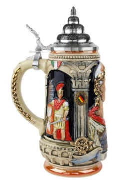 Italian Emperor Imperator Caeser Beer Stein -Luxury Cup Store Italian Imperator Beer Stein K313I LS SM 61588.1458158868