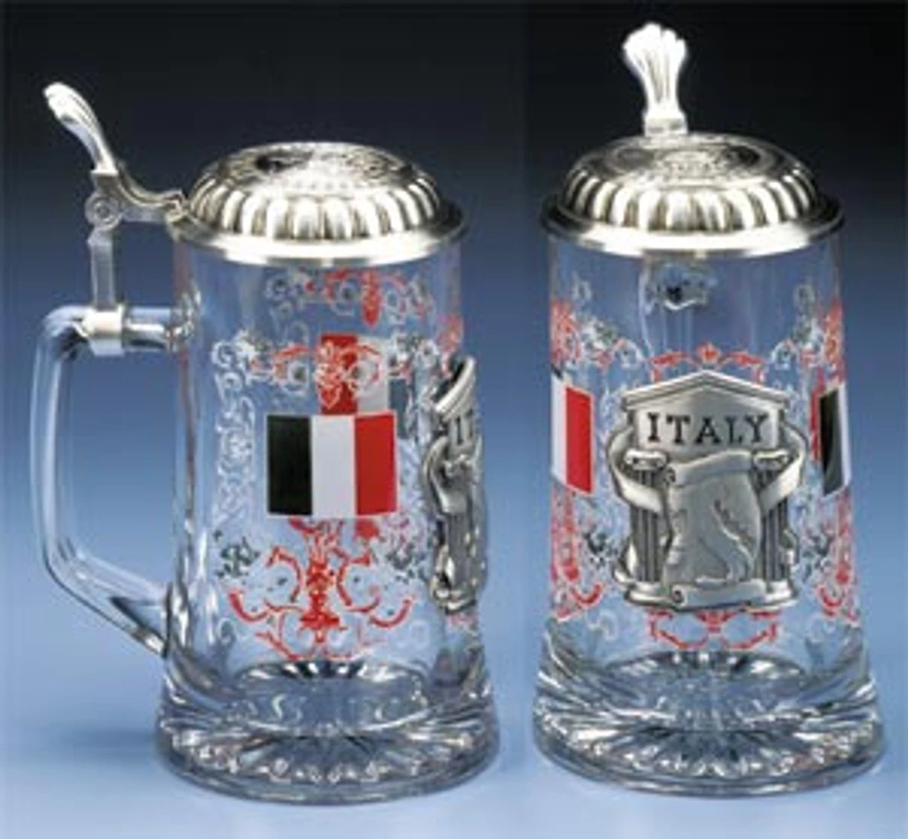 Italy Glass Beer Stein 1 Italy Glass Beer Stein