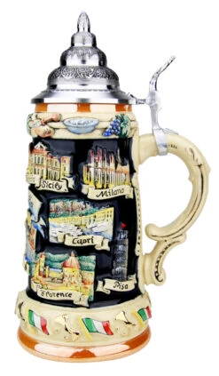 Italy Panorama Beer Stein -Luxury Cup Store Italy Panorama Beer Stein K309I RS SM 79099.1511751875