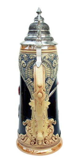 King Limitaet 2011 | King Barbarossa Handpainted Beer Stein 9 King Limitaet 2011 | King Barbarossa Handpainted Beer Stein -Luxury Cup Store King Barbarossa Limitat 2011 Beer Stein K2041B Back SM 23147.1395936275
