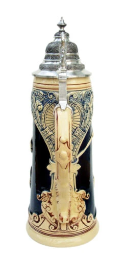 King Limitaet 2011 | King Barbarossa Antique Style Beer Stein -Luxury Cup Store King Barbarossa Limitat 2011 Beer Stein K2041E Back SM 18357.1395936306