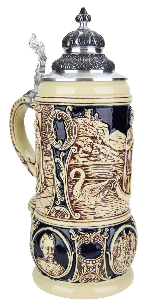 King Limitaet 2001 | Lohengrin Antique Style Beer Stein - Image 3