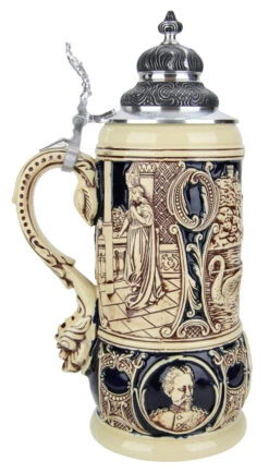 King Limitaet 2001 | Lohengrin Antique Style Beer Stein -Luxury Cup Store King Limitaet 2001 Lohengrin Antique Style Beer Stein K2031E LS SM 50761.1479252424