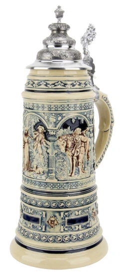 King Limitaet 2005 | Lovers Tryst Antique Style Beer Stein -Luxury Cup Store King Limitaet 2005 German Romance Antique Style Beer Stein K2035E RA SM 38683.1463176185