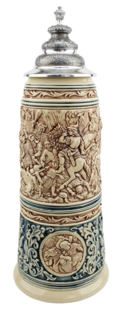 King Limitaet 2016 | Battle Of Teutoburg Forest Antique Style Beer Stein Brown -Luxury Cup Store King Limitaet 2016 Battle of Teutoburg Forest Antique Style Beer Stein K2046E FNT SM 81180.1458848440