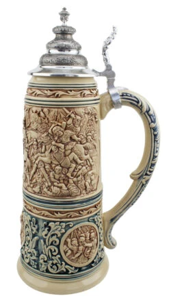 King Limitaet 2016 | Battle Of Teutoburg Forest Antique Style Beer Stein Brown -Luxury Cup Store King Limitaet 2016 Battle of Teutoburg Forest Antique Style Beer Stein K2046E RS SM 97808.1458848500