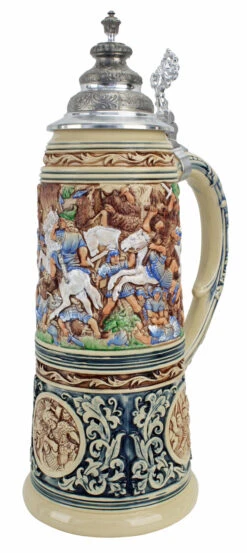 King Limitaet 2016 | Battle Of Teutoburg Forest Handpainted Beer Stein -Luxury Cup Store King Limitaet 2016 Battle of Teutoburg Forest Handpainted Beer Stein K2046B RA SM 09167.1459450721