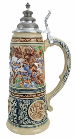 King Limitaet 2016 | Battle Of Teutoburg Forest Handpainted Beer Stein -Luxury Cup Store King Limitaet 2016 Battle of Teutoburg Forest Handpainted Beer Stein K2046B RS SM 29531.1459450718