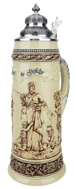King Limitaet 2017 | Defending The Homeland Antique Style Beer Stein 10 King Limitaet 2017 | Defending The Homeland Antique Style Beer Stein -Luxury Cup Store King Limitaet 2017 Defending the Homeland Antique Style Beer Stein K2047E RA SM 45970.1489794027