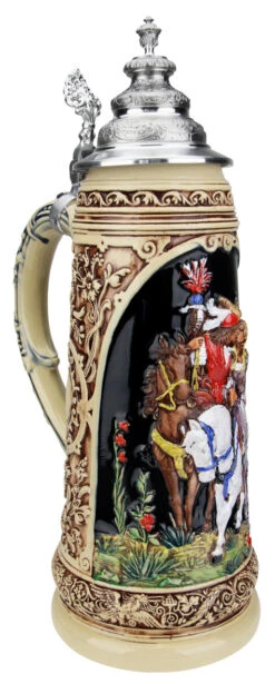 King Limitaet 2019 | Falcon Hunt Handpainted Beer Stein -Luxury Cup Store King Limitaet 2019 Falcon Hunt Handpainted Beer Stein K2049B LA SM 37294.1548879054