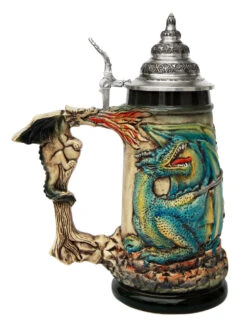 Knight Dragon Slayer Beer Stein -Luxury Cup Store Knight Dragon Slayer Beer Stein K4005RU LS SM 06454.1423166609