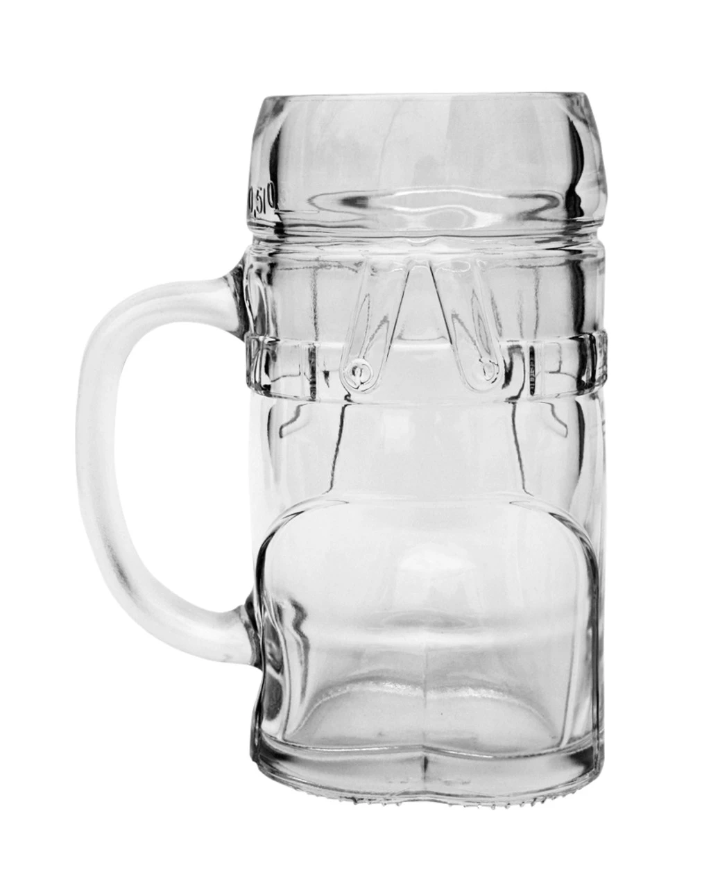 Lederhosen Glass Beer Mug 0.5 Liter 9 Lederhosen Glass Beer Mug 0.5 Liter - Image 9