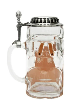 Lederhosen Glass Beer Stein 0.5 Liter -Luxury Cup Store Lederhosen Glass Beer Stein 0.5 Liter K2000030 Back SM 06176.1447173676