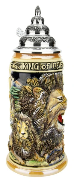 Lion King Of Beasts Beer Stein -Luxury Cup Store Lion King of Beasts Beer Stein K959 LA SM 01222.1586812542