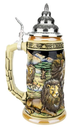 Lion King Of Beasts Beer Stein -Luxury Cup Store Lion King of Beasts Beer Stein K959 LS SM 97312.1586812528