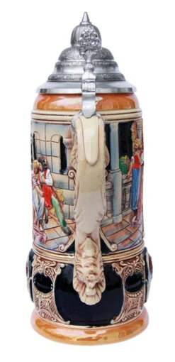 King Limitaet 2001 | Lohengrin Handpainted Beer Stein -Luxury Cup Store Lohengrin Limitat 2001 Beer Stein K2031B Back SM 53423.1395936540