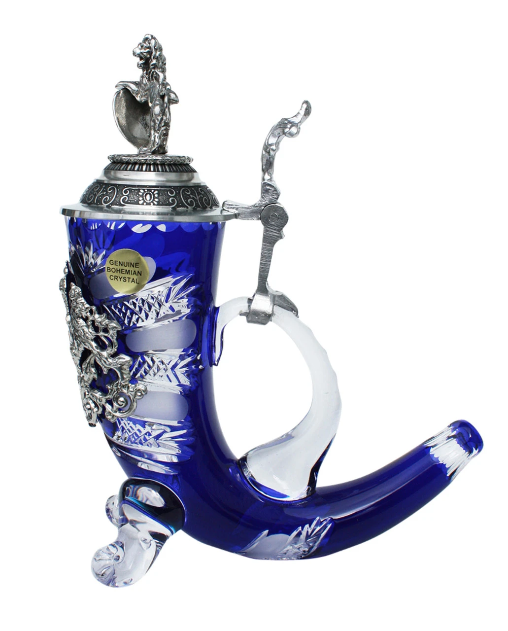 Lord Of Crystal Bavaria Horn Beer Stein - Image 3