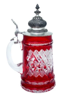 Lord Of Crystal Beer Stein Red 6 Lord Of Crystal Beer Stein Red -Luxury Cup Store Lord of Crystal Beer Stein Red K6001R RS SM 83001.1399042933