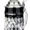Lord Of Crystal Black German Beer Stein | 3D Stag Lid