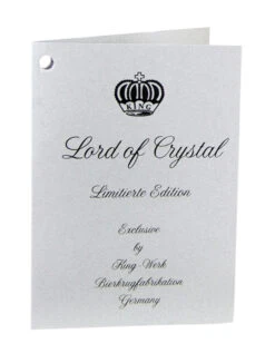 Lord Of Crystal Wolf German Beer Stein Blue | 3D Howling Wolf Lid -Luxury Cup Store Lord of Crystal Card King Werk SM 06181.1679770007