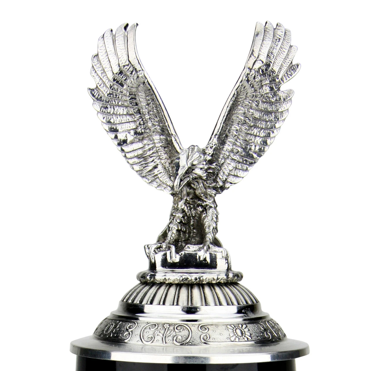 Lord Of Crystal Eagle German Beer Stein Black | 3D Flying Eagle Lid - Image 4