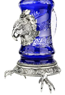 Lord Of Crystal Eagle German Beer Stein Blue | 3D Eagle Lid | Talon Feet -Luxury Cup Store Lord of Crystal Eagle German Beer Stein Blue 3D Flying Eagle Lid K6004BZFAFL Detail1 SM 42671.1575135814