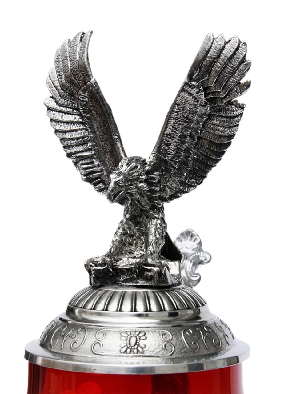 Lord Of Crystal German Eagle Beer Stein Red - Image 6