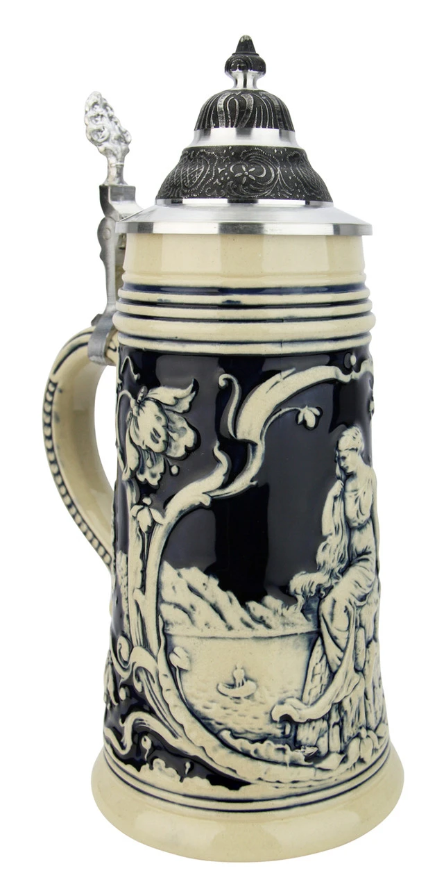 Loreley Rhein River Beer Stein Cobalt - Image 4