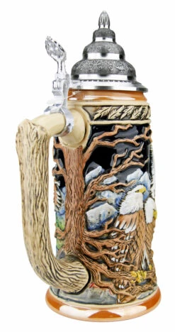 Majestic Eagle Beer Stein -Luxury Cup Store Majestic Eagle Beer Stein K958 Back SM 75093.1527115318