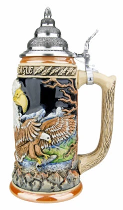 Majestic Eagle Beer Stein -Luxury Cup Store Majestic Eagle Beer Stein K958 RS SM 32385.1527115319
