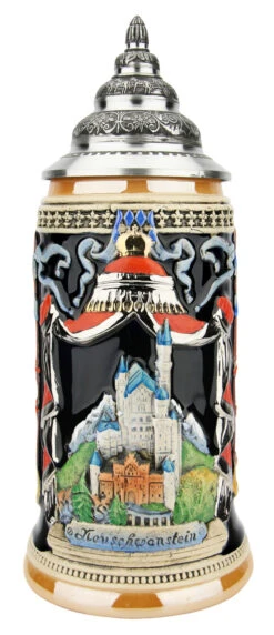 Majestic Neuschwanstein Castle German Beer Stein