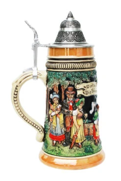 May Celebration Traditional Beer Stein -Luxury Cup Store May Dance Traditional Beer Stein KT0280BZ LS SM 10833.1401397821