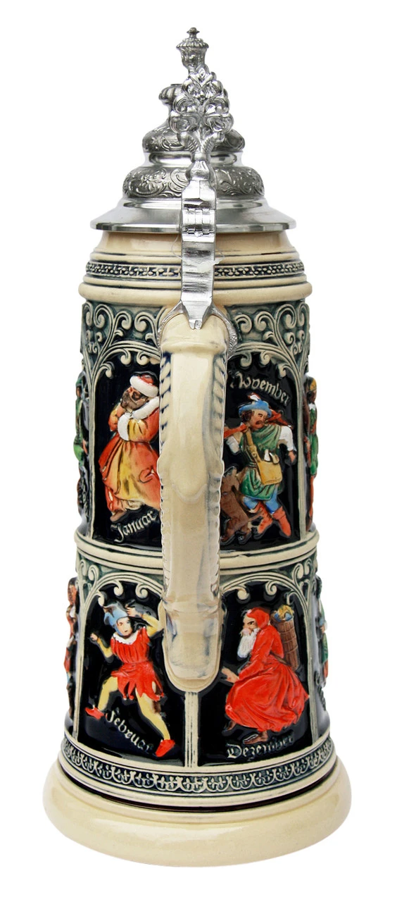 King Limitaet 2015 | Medieval Months Handpainted Beer Stein 4 King Limitaet 2015 | Medieval Months Handpainted Beer Stein - Image 4