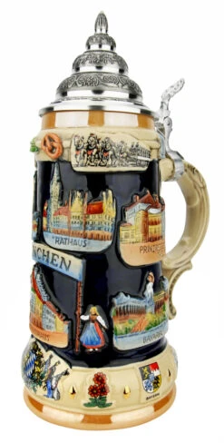 Munich Bavaria Souvenir Beer Stein -Luxury Cup Store Munich Bavaria Souvenir Beer Stein K309M RA SM 84007.1649867207