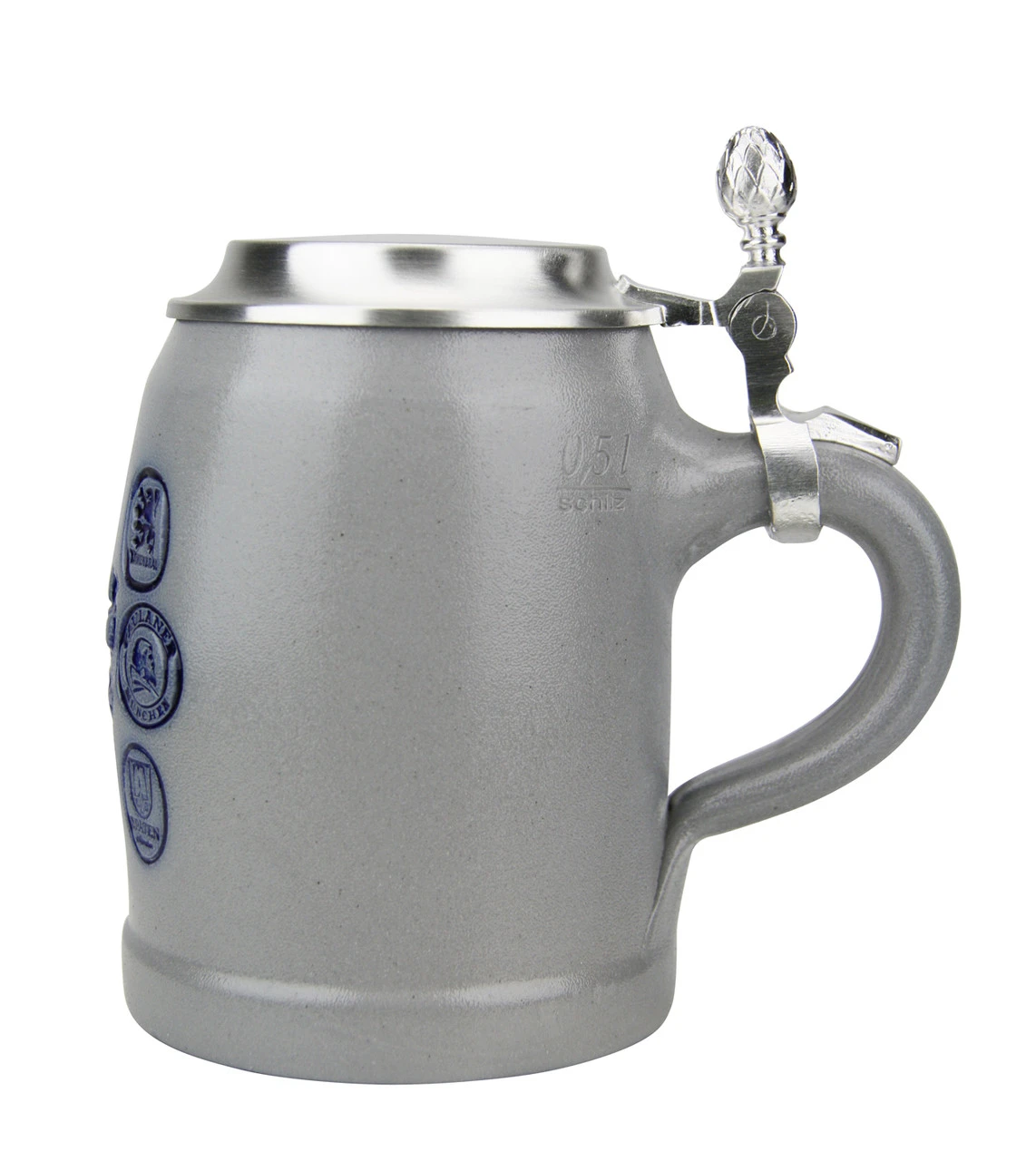 Munich Breweries 0.5 Liter Salt Glaze Stoneware Beer Stein 2 Munich Breweries 0.5 Liter Salt Glaze Stoneware Beer Stein - Image 2