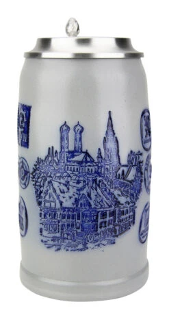 Luxury Cup Store -Luxury Cup Store Munich Breweries 1 Liter Salt Glaze Stoneware Beer Stein MS6BRAU1ZD FNT SM 59459.1503861378