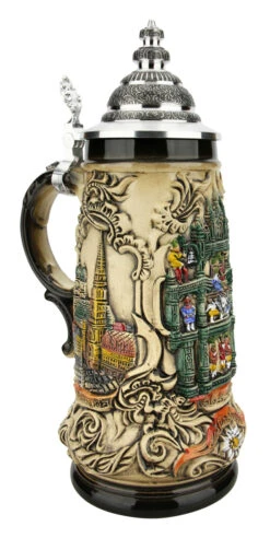 Munich Glockenspiel Beer Stein -Luxury Cup Store Munich Glockenspiel Beer Stein ZB1937906 LA SM 91010.1618881333