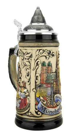 Munich Marienplatz Oktoberfest German Beer Stein -Luxury Cup Store Munich Oktoberfest German Stein 0.5 Liter ZB13030111 LA SM 27355.1676413547