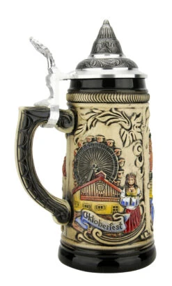 Munich Marienplatz Oktoberfest German Beer Stein -Luxury Cup Store Munich Oktoberfest German Stein 0.5 Liter ZB13030111 LS SM 43193.1676413564