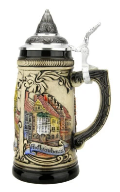 Munich Marienplatz Oktoberfest German Beer Stein -Luxury Cup Store Munich Oktoberfest German Stein 0.5 Liter ZB13030111 RS SM 09096.1676413544
