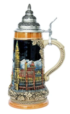 Munich Panorama Beer Stein -Luxury Cup Store Munich Panorama Beer Stein K1120 RS SM 65781.1395936776