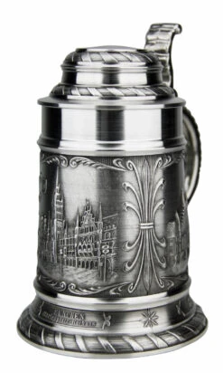 Munich Pewter Beer Stein -Luxury Cup Store Munich Pewter Beer Stein AS13660 RA SM 64183.1511202630