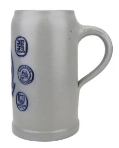 Munich Purity Law 1487 1 Liter Salt Glaze Stoneware Beer Mug -Luxury Cup Store Munich Purity Law 1 Liter Salt Glaze Stoneware Beer Mug MS14871 RS SM 93044.1503870469